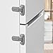 VSTM Fridge Lock for Kids and Toddlers, Child Proof Refrigerator Lock, Baby Safety Freezer Latch Lock Apply to Max 1'(25mm) Sealing Strip, Automatically Lock While Closing The Door(1pc, Grey)