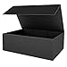 Black Gift Box 12' x 6' x 4' with Magnetic Closure Lid Gift Box for Presents,Bridesmaid Gifts Box,Cute Box,Birthday Gift box,Luxury for Gift Packaging, Magnetic Gift Box for Wrapping Gifts (Black)