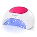 SUNUV SUN2C 48W UV Light for Nails,UV LED Nail Lamp with 4 Timer Settings,LED Nail Light Compatible with All Gel Types, Quick Drying Nail Dryer Pink