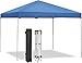 ZENY 10x10 Pop Up Canopy Tent Portable Outdoor Canopy Tent for Parties Camping Patio Gazobo Instant Shelter Beach Sun Shade, Height Adjustable Straight Legs, Waterproof UV Resistant, Wheeled Carry Bag