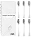 6 Pack Replacement Brush Heads Compatible with Oclean Electric Toothbrush Heads for Oclean Spark, Flow, X Pro, X Pro Elite, X Pro Digital, X Lite, X10, X Ultra, Air2, F1 (White)