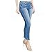 Level 99 Women's High Rise Skinny Crop Jeans 14 Nostalgia Blue