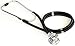 Primacare DS-9295-BK 30' Sprague Rappaport Style Stethoscope for Doctors, Nurses and Medical Students, First Aid Professional Dual Head Cardiology Kit for Men, Women and Pediatric, Black