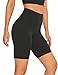 CRZ YOGA Womens Butterluxe Biker Shorts 8 Inches - High Waisted Workout Running Volleyball Spandex Yoga Shorts Black Medium
