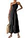 ANRABESS Women's Summer Straps One Shoulder Dressy High Waist Casual Wide Leg Jumpsuit Romper with Pockets 502hei-M