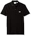 Lacoste Mens Men's Short Sleeve Classic Pique Polo Shirt, Black, X-Large