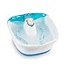 Homedics Bubble Mate Foot Spa, Toe Touch Controlled Foot Bath with Invigorating Bubbles and Splash Proof, Raised Massage nodes and Removable Pumice Stone