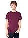 American Apparel Men's Blend Short Sleeve Track Shirt, Tri-Cranberry, Medium