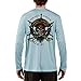 SAND.SALT.SURF.SUN. Captain Pirate Men's UPF 50+ UV Sun Protection Performance Long Sleeve T-Shirt X-Large Arctic Blue