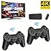 Wireless Retro Game Console, Plug & Play Video TV Game Console with 15000+ Games Built-in, 64G, 9 Emulators, 4K HDMI Nostalgia Stick Game for TV, Dual 2.4G Wireless Controllers