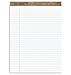 TOPS Second Nature 100% Recycled 18 lb. Legal Pad, 8-1/2 x 11-3/4 Inches, Perforated, White, Legal/Wide Rule, 50 Sheets per Pad, 12 Pads per Pack (74085)