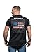 Nine Line American Flag Schematic T-Shirt - Unisex Patriotic T-Shirt - Dropline Logo and American Flag on Sleeve - XL, Black