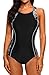 beautyin Slimming 1 Piece Swimsuit for Women Racerback Swimming Suit Pro Swimwear