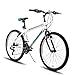 HH HILAND 24 26 inch Mountain Bike for Men Women, 21 Speeds High-Carbon Steel Frame, Sport Cycling MTB Bicycle for Adult