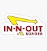 in-N-Out Burger Sticker - Sticker Graphic - Waterbottles, Hydroflask, Laptops, Notebooks, Cell Phones, Bumpers, Windows, Locker Sticker