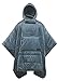 Therm-a-Rest Honcho Poncho Wearable Hoodie Blanket, Blue Woven Print