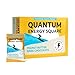 Quantum Energy Square: Energy Bar with Caffeine & 10g Protein. Delicious Healthy Snack On The Go. (Vegan, Gluten-free, Soy-free, Dairy-free). Flavor: Peanut Butter Dark Chocolate 8Pk