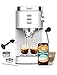 Gevi Espresso Machines 20 Bar Fast Heating Commercial Automatic Cappuccino Coffee Maker with Foaming Milk Frother Wand for Espresso, Latte Macchiato, 1.3L Removable Water Tank