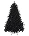 Treetopia Black Artificial Christmas Tree | Pitch Black - 7.5 Ft | Unlit | Includes Tree Stand | Individually Crafted Branch Tips