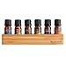 SpaRoom 100% Pure Essential Oils Set; Perfect for Aromatherapy, Diffusers, Humidifiers and Home Care, Spa Day Set of 6 with Bamboo Holder