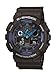 Casio Men's G XL Series Quartz Watch Strap, WR Shock Resistant Resin Color: Black and Blue (Model: GA-100-1A2CR)