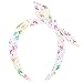 Claire's Knotted Bow Headbands for Girls | Cute & Comfortable Fashion Hairband Kids Hair Accessories (Rainbow Unicorn Foil) Size 5' W x 5.75' H