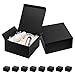 Mcfleet Black Gift Boxes with Lids 8x8x4 Inches 10 Pack Groomsmen Proposal Boxes Cardboard Gift Box for Presents, Craft Boxes for Christmas, Wedding, Graduation, Holiday, Birthday Gift Packaging