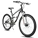 HH HILAND Full Suspension Mens Mountain Bike, 21 Speed, 26 Inch Wheel, Dual Disc Brake Bike for Men Womens Adult Bicycle