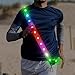 LED Reflective Running Gear Sash 4 Lights Colors in One Adjustable Safety Running Vest Belt for Night Walking High Visibility Running Gear for Men Rechargeable LED Running Belt Reflective Gear