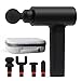 Sharper Image Powerboost Massage Gun Version 3.0 - with Attachments, Quiet Motor, Ergonomic Grip, 6-Speed Lightweight Percussion Massager, Deep Tissue Full Body Muscle Recovery & Pain Relief - Black