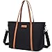 BUG Laptop Bag for Women 15.6 inch Large Capacity Work Tote Bag,Laptop Tote Bag Office Business Briefcase, Casual Handbag for Travel College Teacher-Black