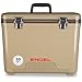 Engel UC30 30qt Leak-Proof, Air Tight, Drybox Cooler and Hard Shell Lunchbox for Men and Women in Tan