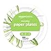 Amazon Basics Everyday Paper Plates, 8.62 Inch, Disposable, 100 Count