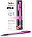 Pentel RSVP Razzle-Dazzle Ballpoint Pen, (1.0mm) Medium Line, Pink Barrel, Black Ink, Box of 12 (BK91RDP-A)