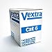 FireFold Vextra 1000ft Solid CMR Cat6 Cable - 550MHz 23AWG USA Made, ETL Listed (Blue)