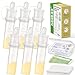 haakaa Colostrum Collector Kit Breast Milk Collector with Cotton Cloth Wipe and Storage Case, Ready-to-Use, Reusable, BPA Free, 4ml/6pcs