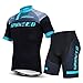 sponeed Cycling Padded Shorts and Jerseys Bike Gear Riding Bicycle Clothes US Large Black Blue