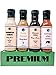 Premium | CHICKEN WING SAUCE | Variety 4 Pack | Buffalo Wing Sauce | Honey Mustard Wing Sauce | Parmesan Garlic Wing Sauce | Honey BBQ Wing Sauce
