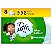 Puffs Plus Lotion Facial Tissues, 8 Family Boxes, 124 Facial Tissues per Box, Allergies and Colds