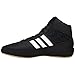 Adidas Men's HVC Wrestling Shoe, Black/White, 11