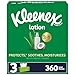 Kleenex Lotion Facial Tissues with Coconut Oil, 3 Flat Boxes, 120 Tissues Per Box, 3-Ply