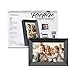 Aluratek 8'' WiFi Touchscreen Digital Photo Frame with Auto Rotation and 16GB Built-in Memory - AWS08F, Black