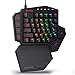 Redragon K585 DITI Wired One-Handed RGB Mechanical Gaming Keyboard, 42 Keys Type-C Professional Gaming Keypad w/Upgraded Hot-Swappable Socket, 7 Onboard Macro Keys & Detachable Wrist Rest