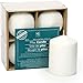 Hosley 4' High White Unscented Pillar Candles Set of 4. Ideal for Wedding, Emergency Lanterns, Spa, Aromatherapy, Party, Reiki, Candle Gardens