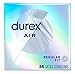 Durex Air Condoms Extra Thin Condoms, Regular Fit, Natural Rubber Latex Condoms for Men, FSA & HSA Eligible, 36 Count, Package May Vary