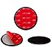 Navitech 80mm (Twin Pack) Circular Adhesive Universal Dash Disc for Windscreen Suction Cups Compatible with Accfly