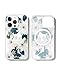 Sonix Phone Case for iPhone 13 Pro Max / 12 Pro Max | Compatible with MagSafe | 10ft Drop Tested | White Flower Print with Gold Foil | Delilah