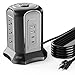 Power Strip Tower Surge Protector, SUPERDANNY Desktop Charging Station, 10 Ft Extension Cord, 9 Outlets, 4 USB Ports, 1080 Joules, 3-Prong, Grounded, Multiple Protections for Home, Office, Black