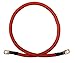 2/0 AWG 2/0 Gauge Single Red 2 feet w/ 5/16' Lugs Pure Copper PowerFlex Battery Inverter Cables for Solar, RV, Auto, Marine Car, Boat