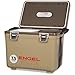 Engel UC7 7.5qt Leak-Proof, Air Tight, Drybox Cooler and Small Hard Shell Lunchbox for Men and Women in Tan